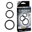 Silicone 3-Ring Stamina Set Black