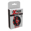 Inel de Penis Super Stud C-Ring, Silicon Lichid, Negru/Rosu