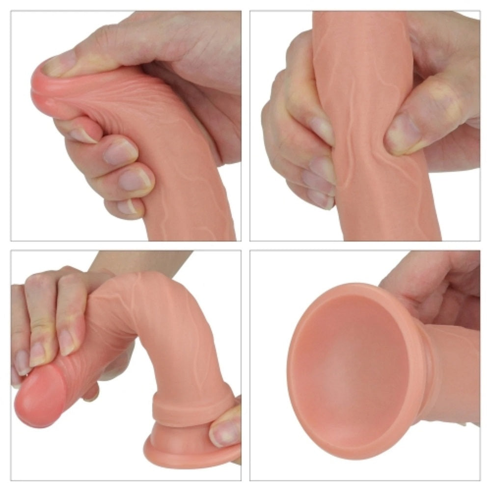 Dildo Realistic Dual-Layered 18 cm