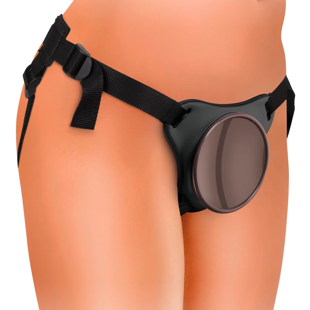 King Cock Elite Ultimate Vibrating  Silicone Body Dock Kit