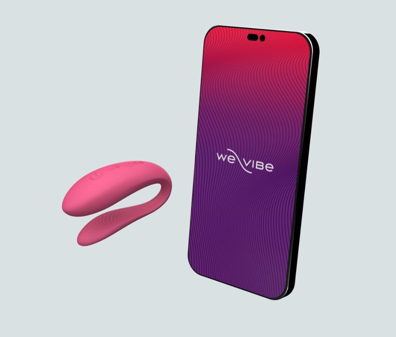 Vibrator de Cuplu We Vibe Sync Lite, Mobil App Control, Roz