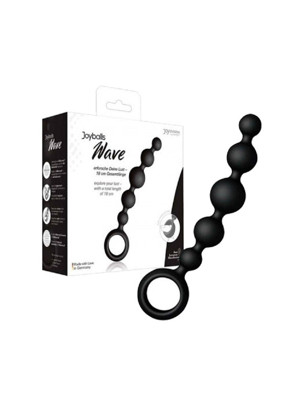 Joyballs Anal Wave Short Black Imagine principală a produsului