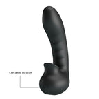 Vibrator pentru Deget Hobgoblin cu Stimulator Clitoris USB Negru