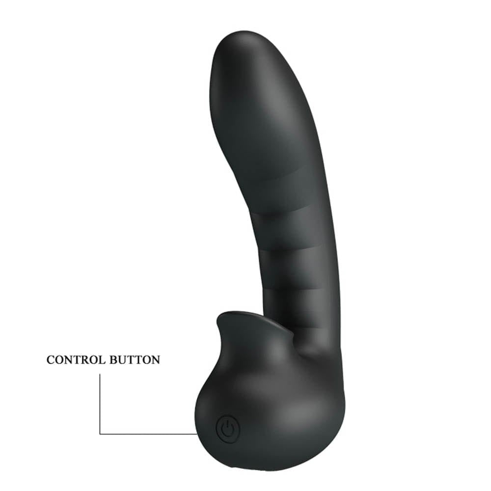 Vibrator pentru Deget Hobgoblin cu Stimulator Clitoris USB Negru
