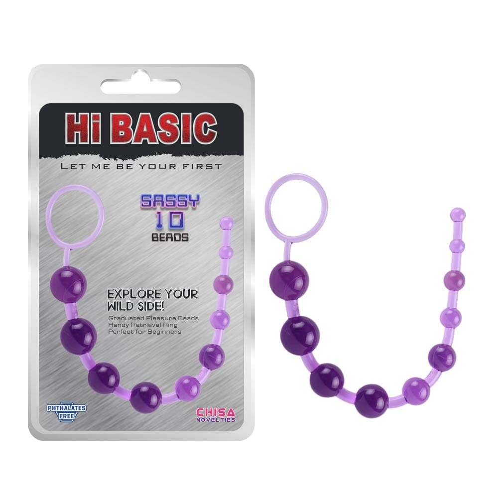 Sassy Anal Beads Purple Imagine principală a produsului