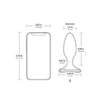 Dop Anal cu Vibratii Lovense Hush 2, Bluetooth Control, S - 3.8 cm