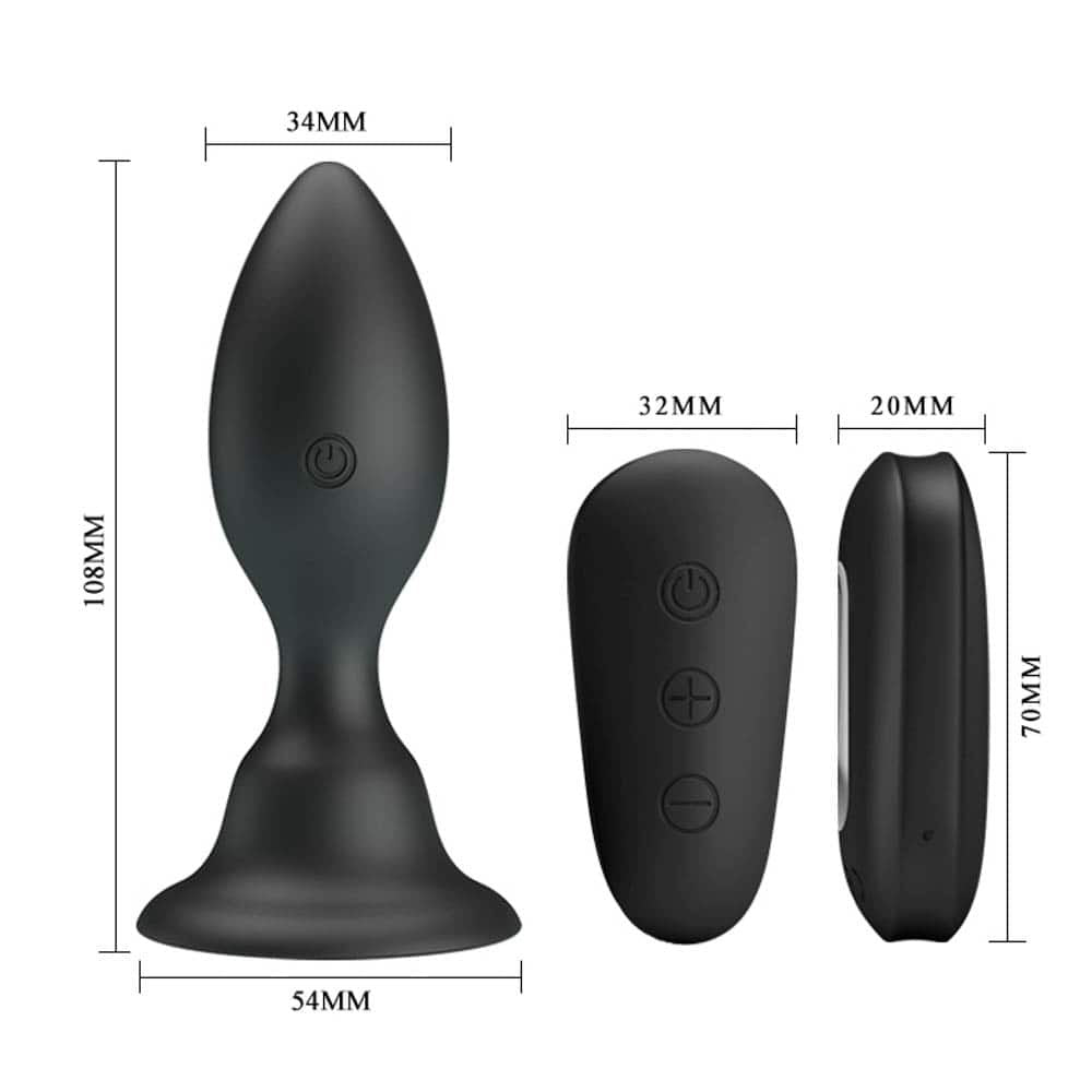 Butt Plug Mr. Play Vibrating With Remote Control