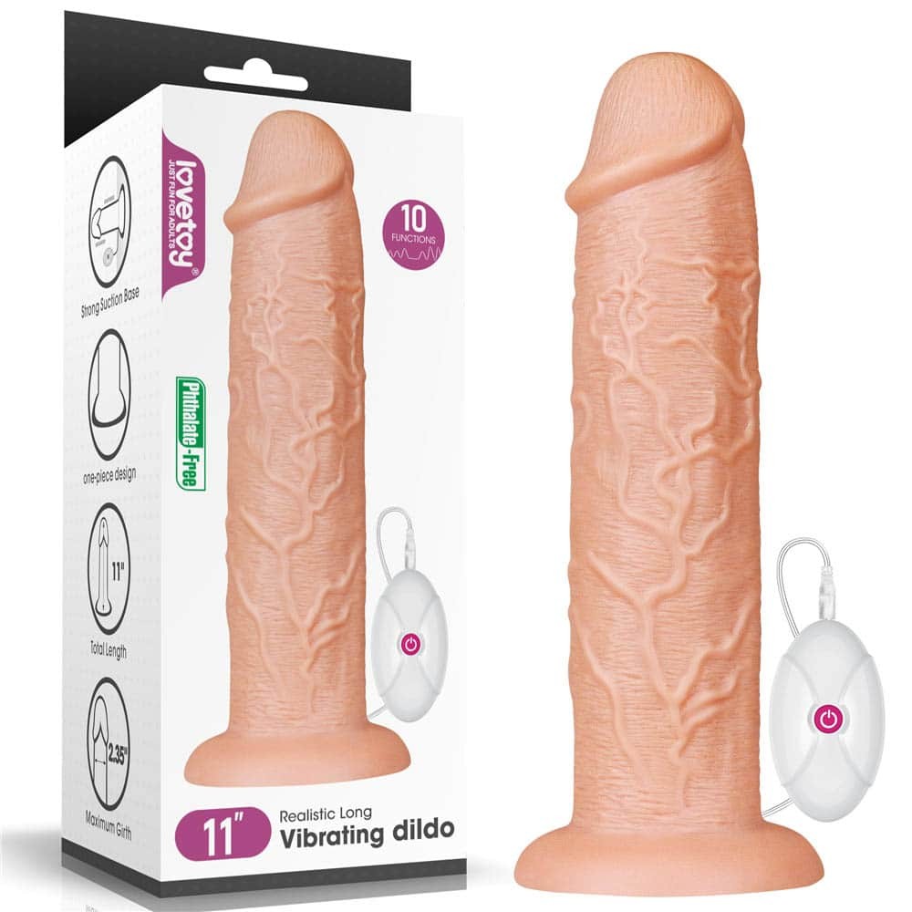 Vibrator Realist King-Sized Natural 27 cm Imagine principală a produsului