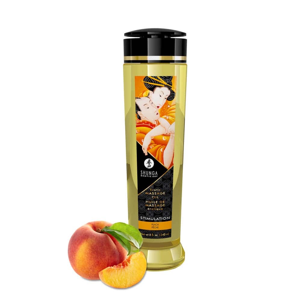 EROTIC MASSAGE OIL 240 ml / PEACH