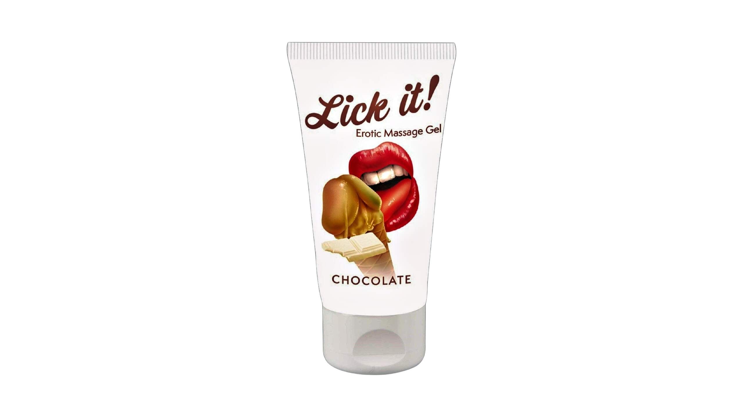 Lubrifiant Comestibil Lick-It Ciocolata Alba 50 ml