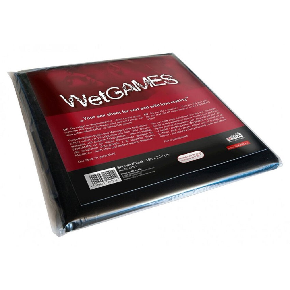 SexMAX WetGAMES Sex (fitted sheet, black)