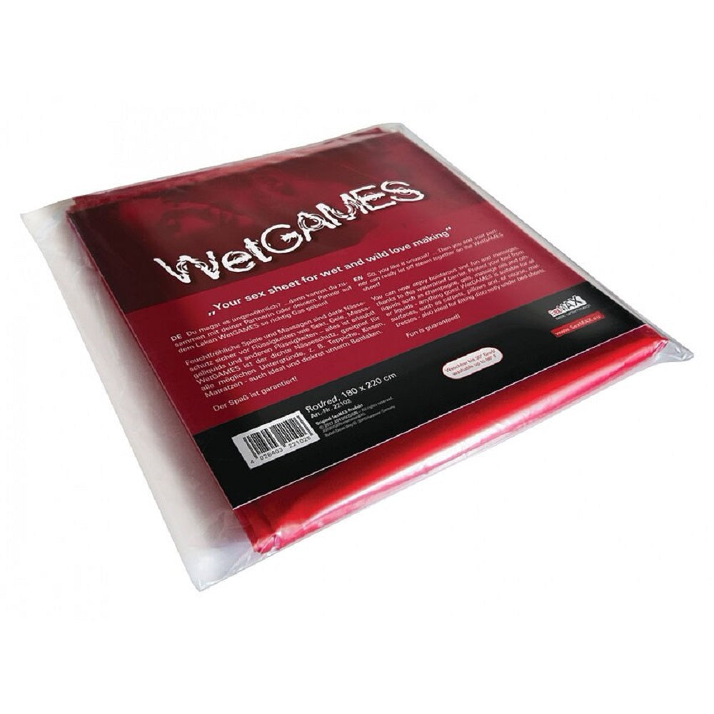 exMAX WetGAMES Sex (fitted sheet, red)