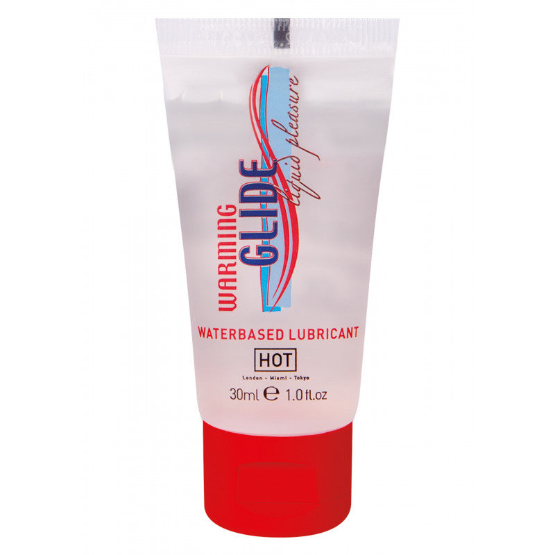 HOT Warming Glide Liquid Pleasure - waterbased lubricant 30 ml Imagine principală a produsului