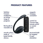 Ou Vibrator Ribbed Petal Satisfyer Free App Negru