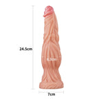 Dildo Dubla Densitate Silicon Lichid Natural 25 cm