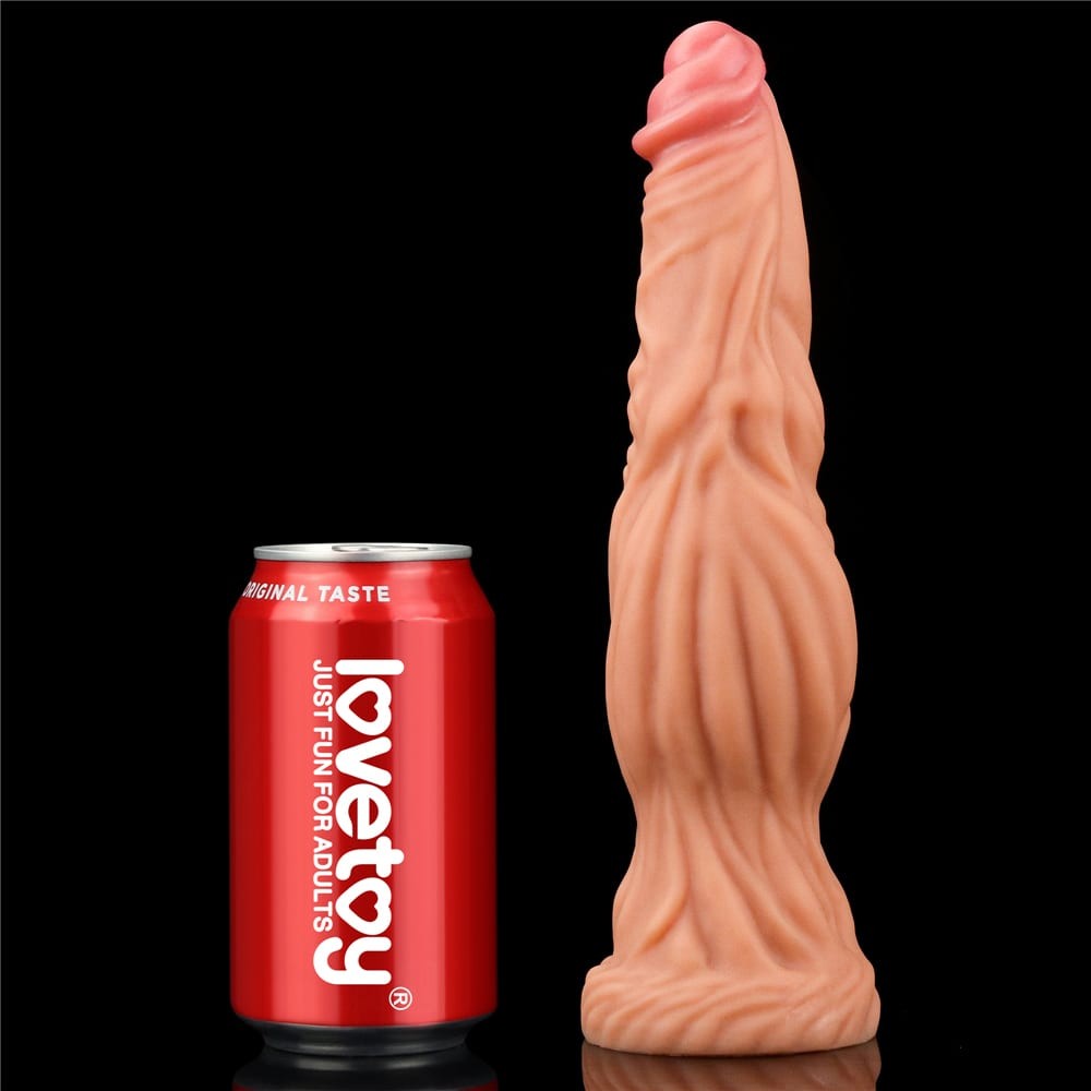 Dildo Dubla Densitate Silicon Lichid Natural 25 cm