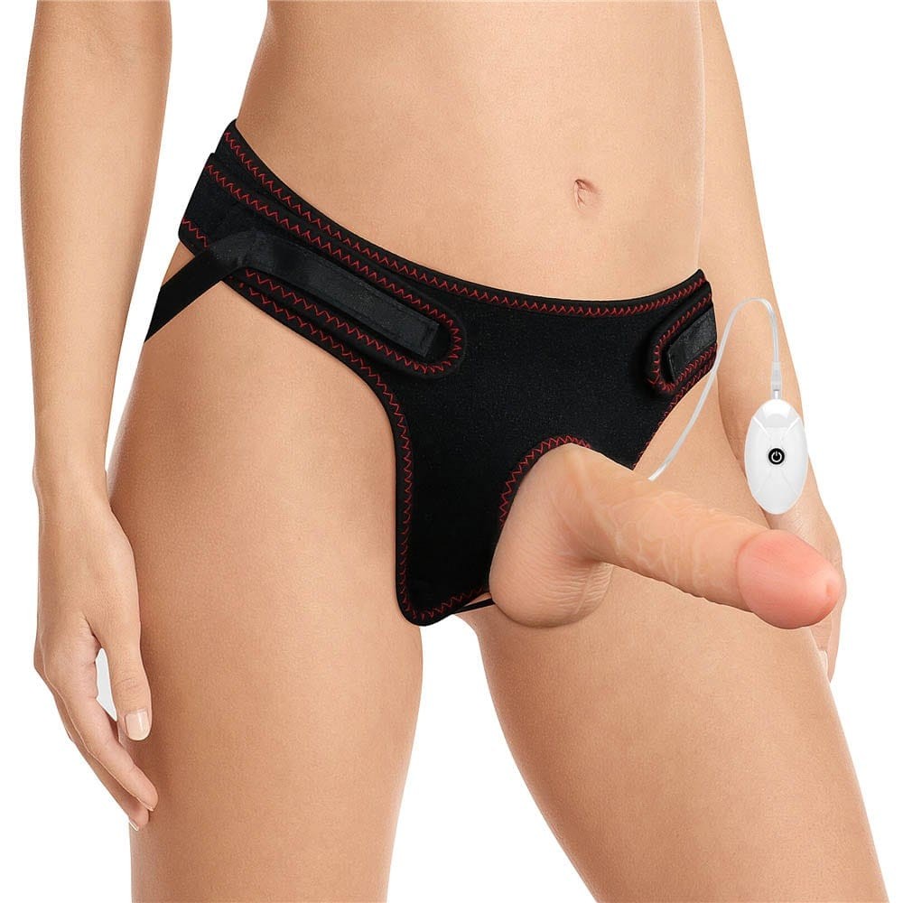 Vibrating Easy Strapon Set 7.0'' Imagine secundară a produsului