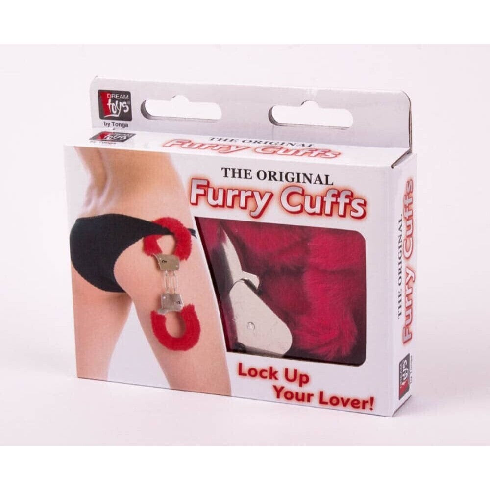 Metal Handcuff With Plush Red Imagine principală a produsului