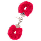 Metal Handcuff With Plush Red