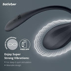 Ou Vibrator Ribbed Petal Satisfyer Free App Negru