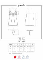 Heartina chemise & thong red  S/M