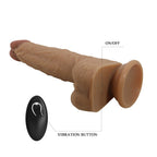 Vibrator Realist Jonathan, 3 Moduri Vibratii si Rotatii, Remote Control, Silicon, USB