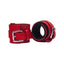 168.Hand Cuffs Grain Leather Red/Black