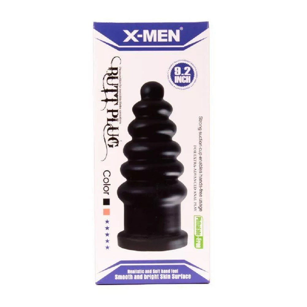 X-MEN 9.2 inch Butt Plug Black Imagine principală a produsului