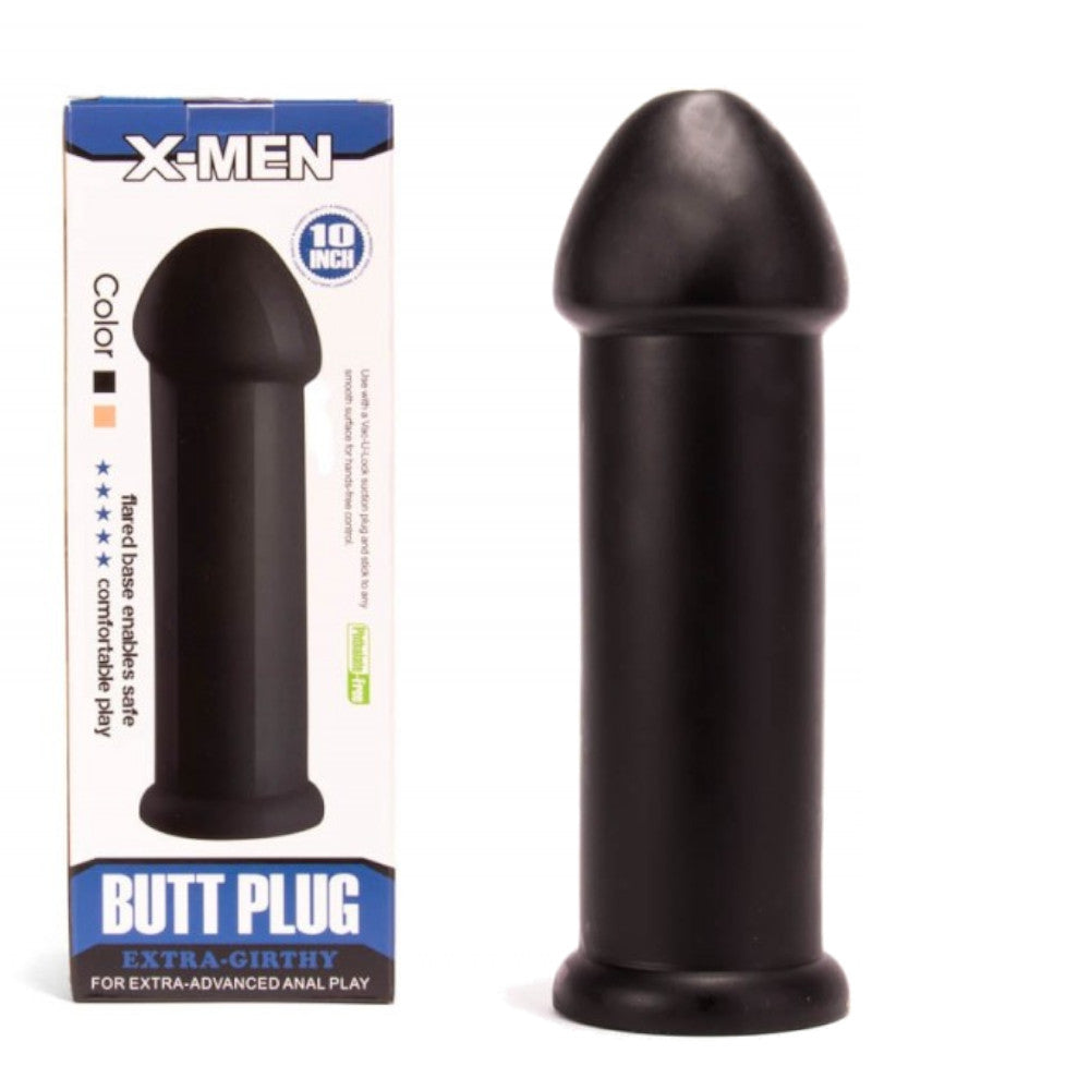 X-MEN 10 inch Butt Plug Black