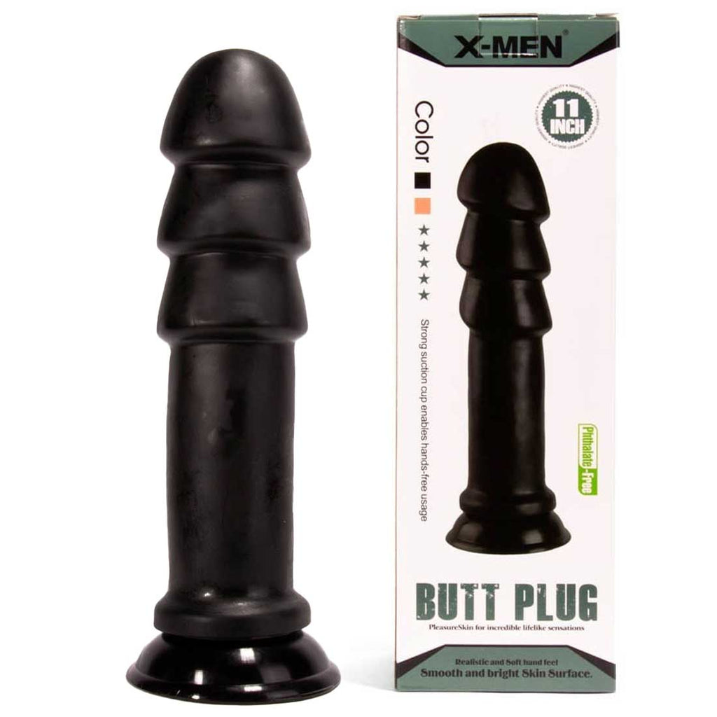 X -MEN 11 inch Butt Plug Black
