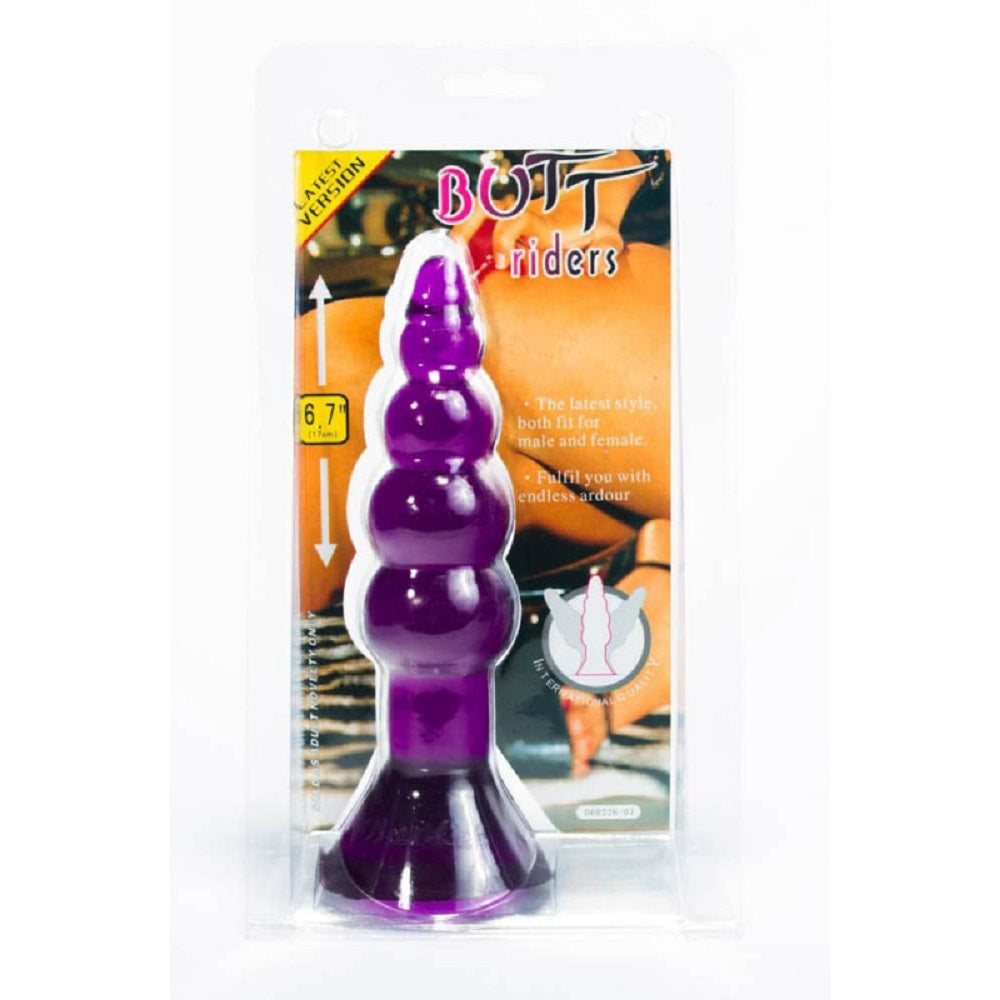 Butt Riders Anal Plug Purple Imagine principală a produsului