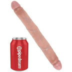 King Cock - 12 inch Slim Double Dildo Flesh