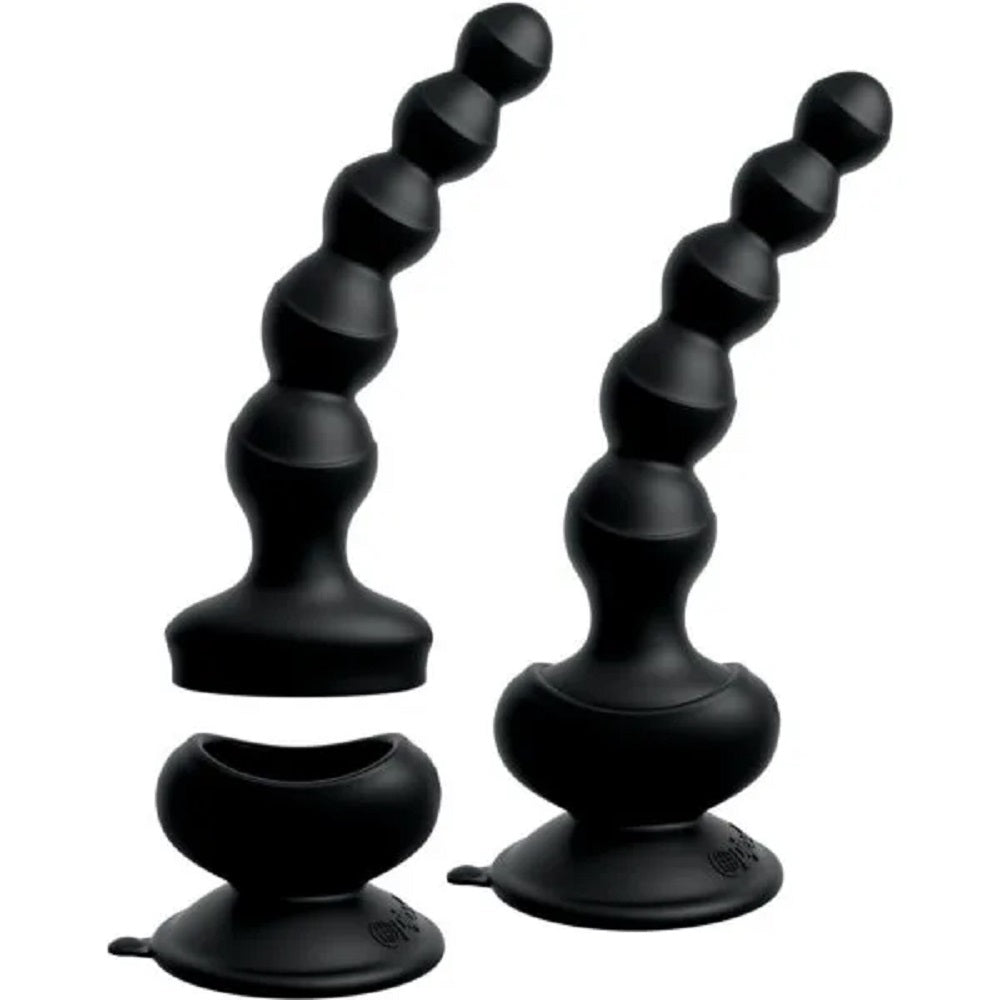 3Some Wall Banger Anal Beads Black, Pipedream