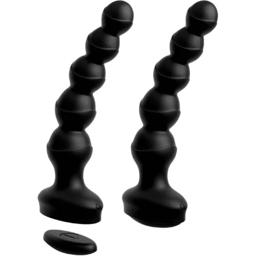 3Some Wall Banger Anal Beads Black, Pipedream
