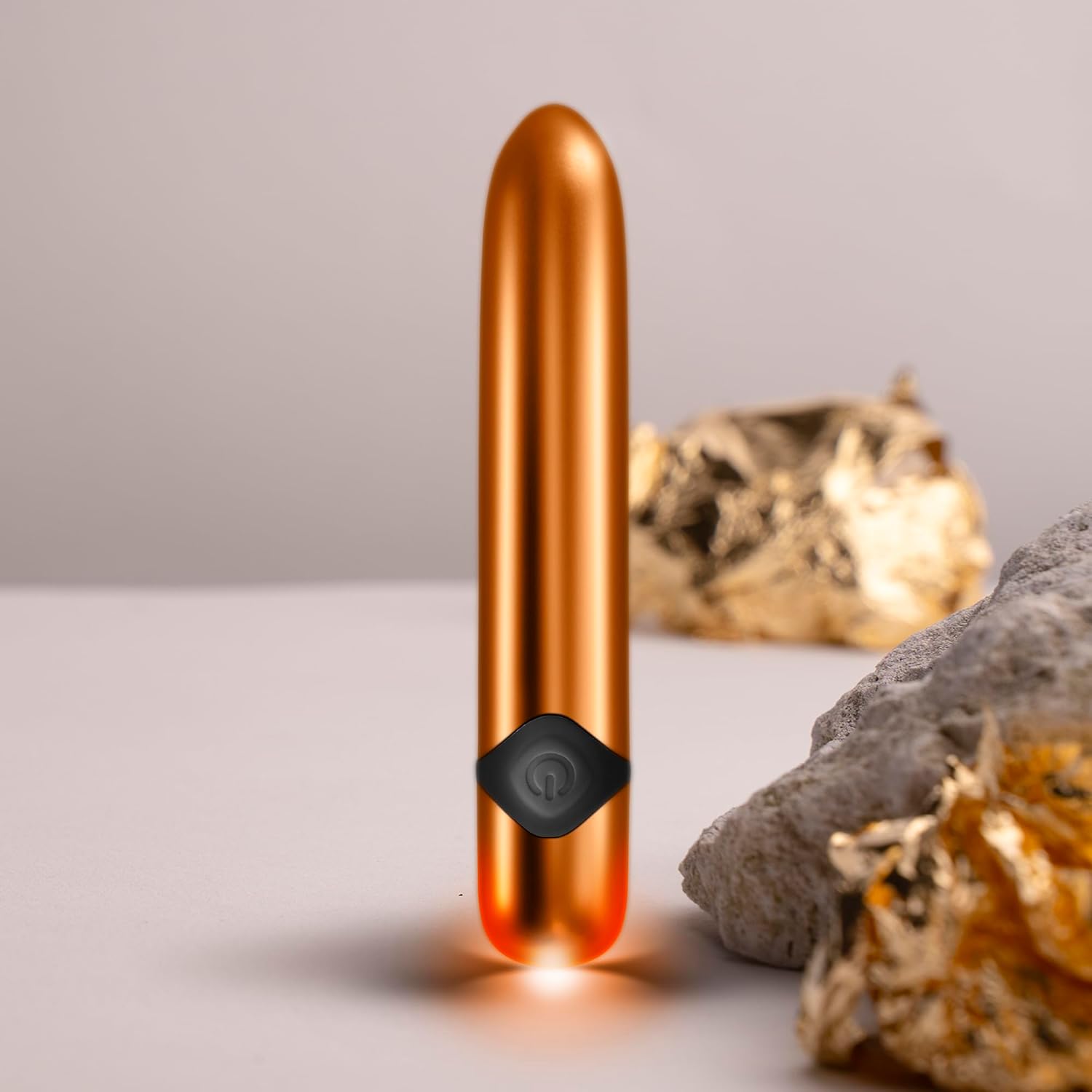 10 Speed Havana True Elagance Bullet Vibrating Gold Imagine secundară a produsului