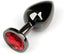 Dop Anal Dark Anal Plug Medium, Metal, Rosu