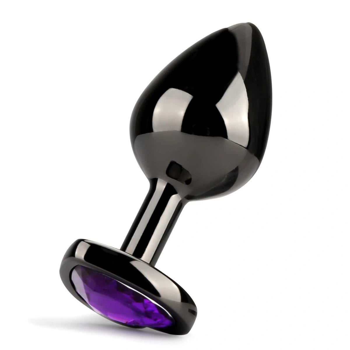 Dop Anal Dark Anal Plug Medium, Heart Shape, Violet