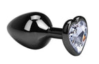 Dop Anal Dark Anal Plug Small, Heart Shape, Transparent