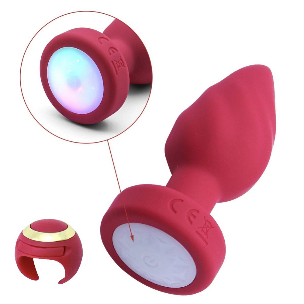 Dop Anal Led Light Vibrating Plug