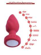 Dop Anal Led Light Vibrating Plug
