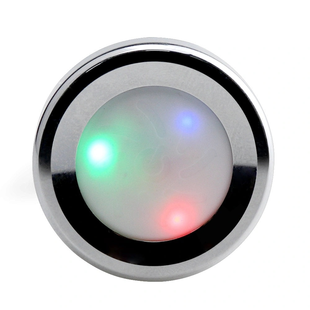 Dop Anal Metalic Small Led Light, Argintiu, 7.2 cm Imagine secundară a produsului