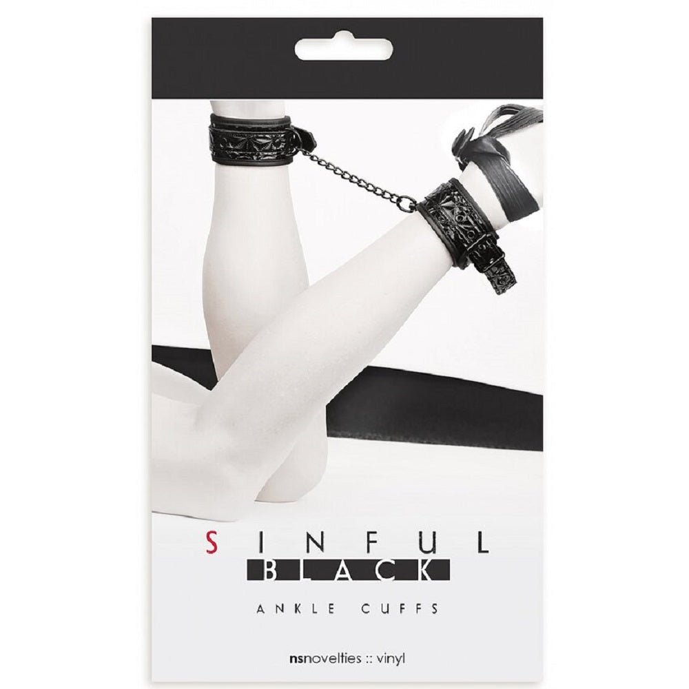 Sinful Ankle Cuffs Black Imagine principală a produsului