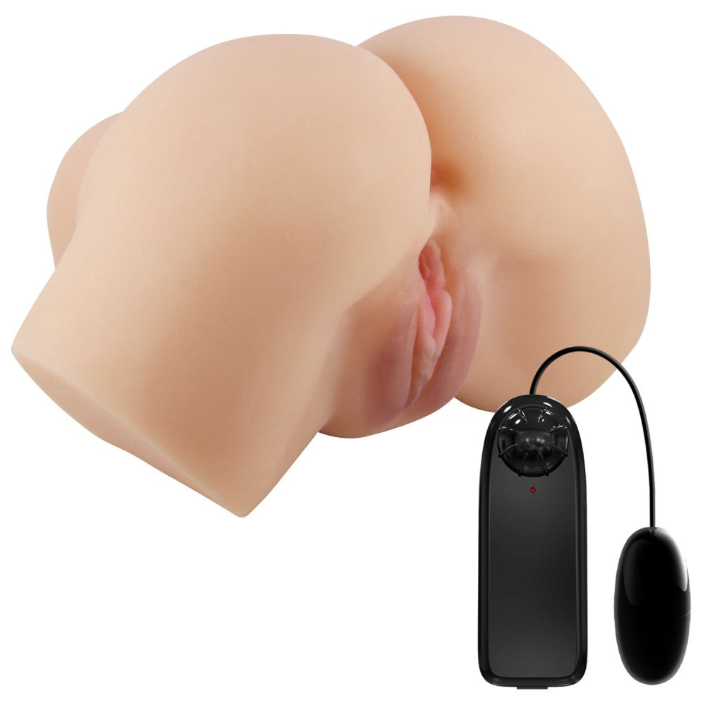 Masturbator Realist Vagin&Anus cu Vibratii Crazy Bull Hailey