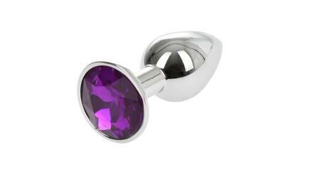 Dop Anal Metallic Buttplug Small Argintiu/Mov