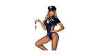 Costum Sexy 5 Piese Arrest Me!, Albastru/Negru, S/M