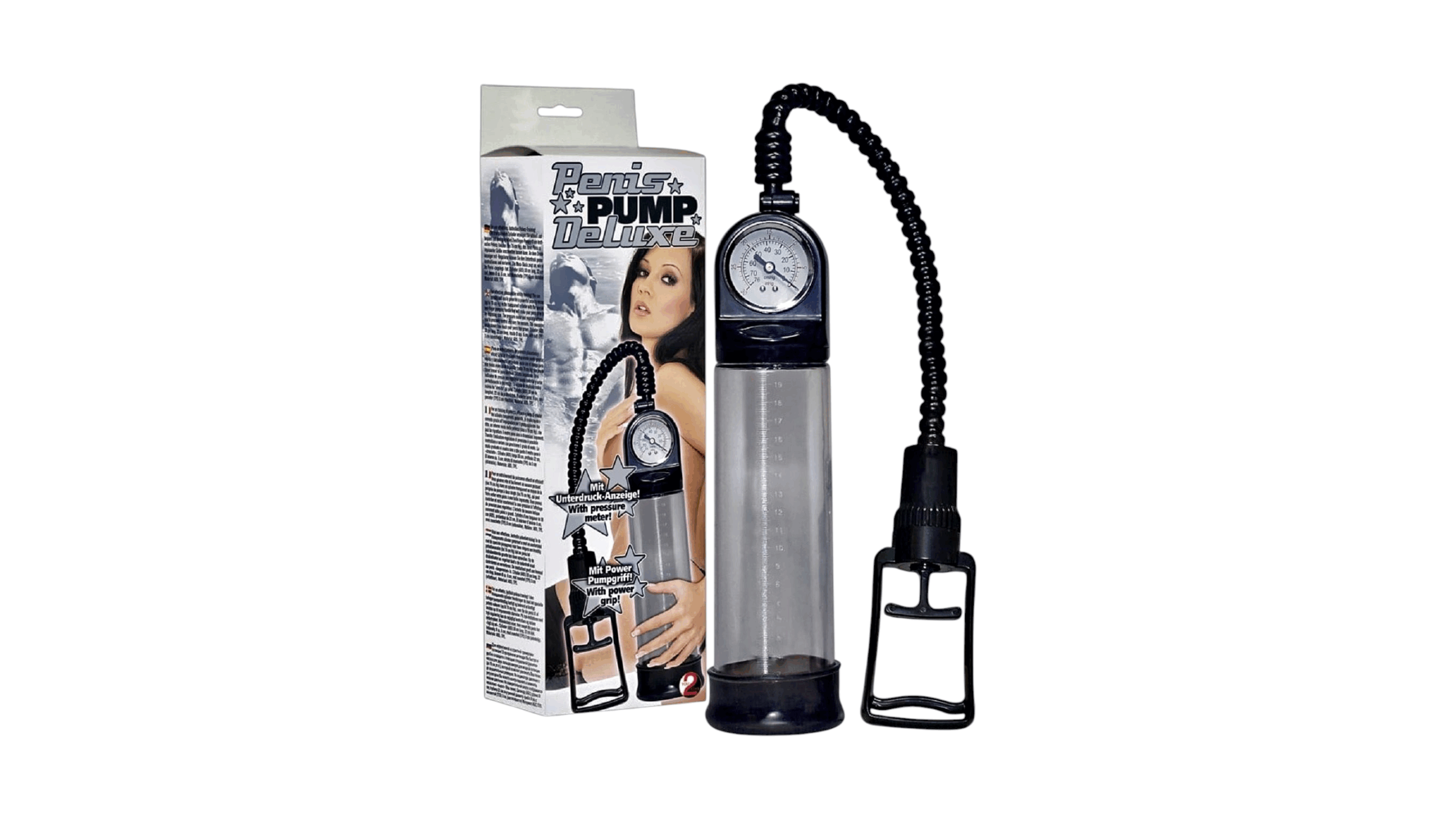 Pompa Penis Deluxe cu Maneta si Manometru