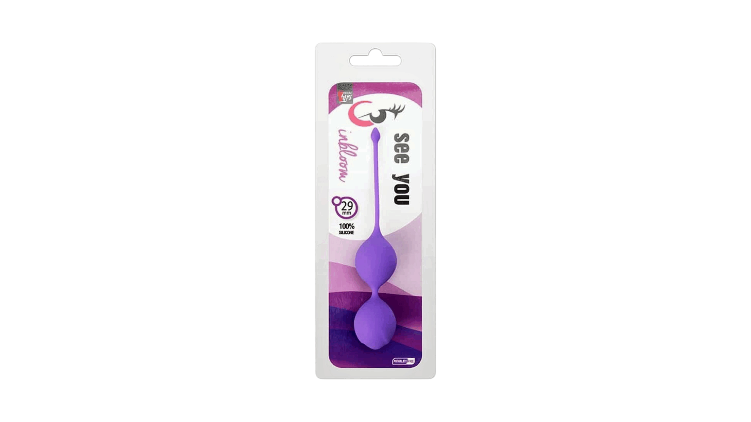 See You In Bloom Duo Balls 29 mm Purple Imagine principală a produsului