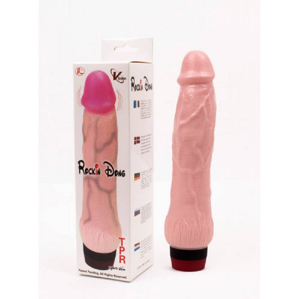 Rockin Dong Vibrator Flesh 3 Imagine principală a produsului