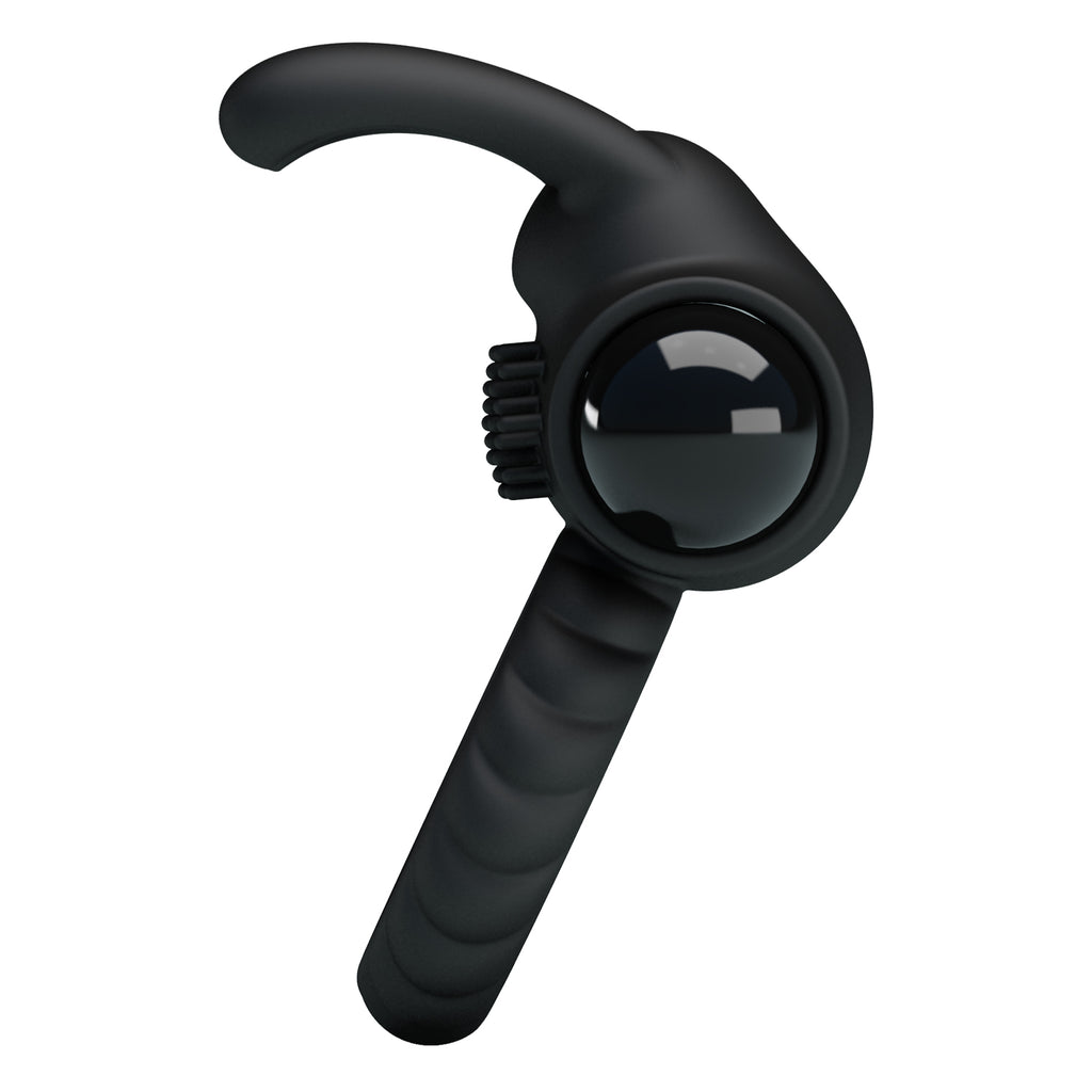 Inel Vibrator de Penis Eudora, Silicon, Negru