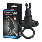 Pretty Love Vibrant Penis Ring 1 Black